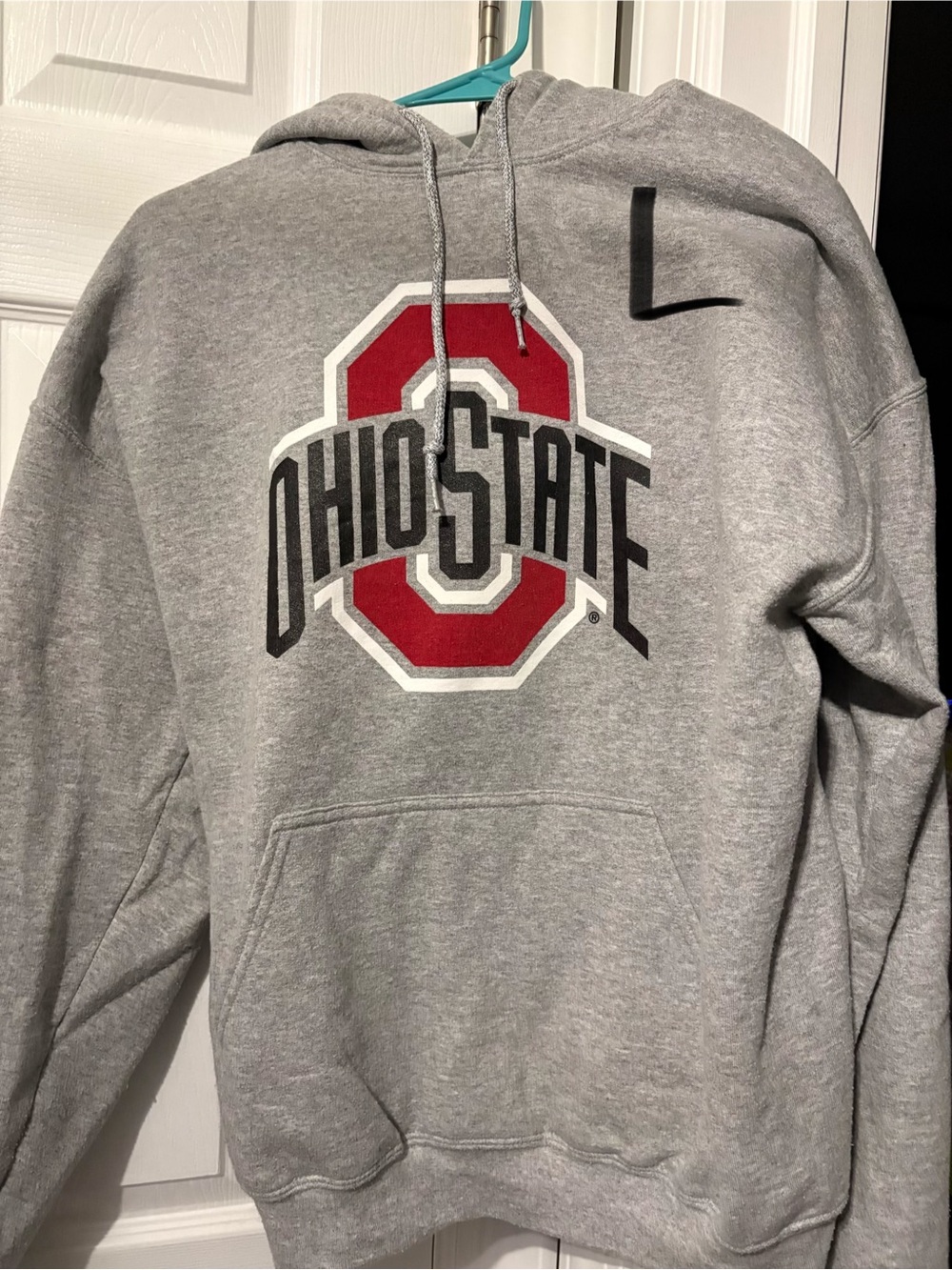Ohio State Men's Gray Pullover Hoodie Sweatshirt